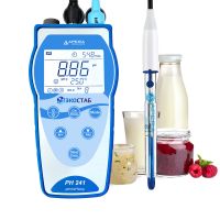 PH241DP ЭКОСТАБ Портативный рН-метр с GLP для молока 