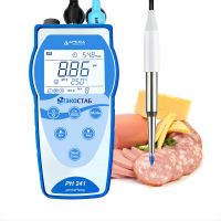 PH241SS ЭКОСТАБ Портативный рН-метр с GLP для полутвердых и пищевых образцов