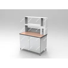 Стол лабораторный пристенный с надстройкой KIP-LABS FORMA МЕТ СТ-1250-КГ от производителя КИП-Лабс