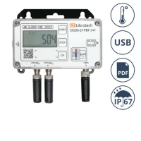 Измеритель-регистратор (логгер) температуры Librotech SX200-2F PDF-24V